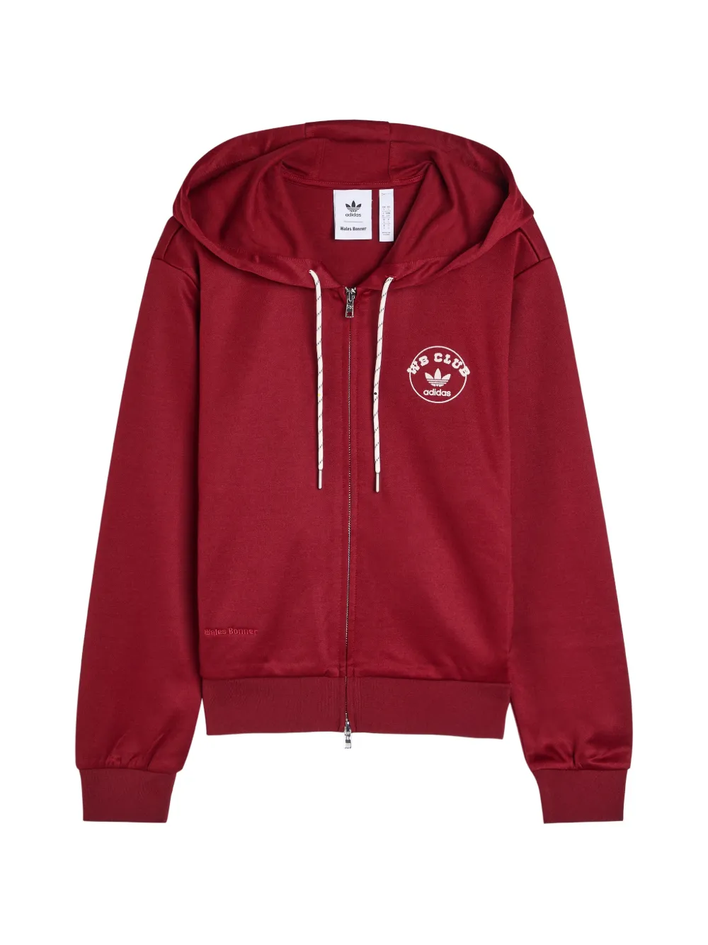 adidas x Wales Bonner logo-print hoodie - Rosso