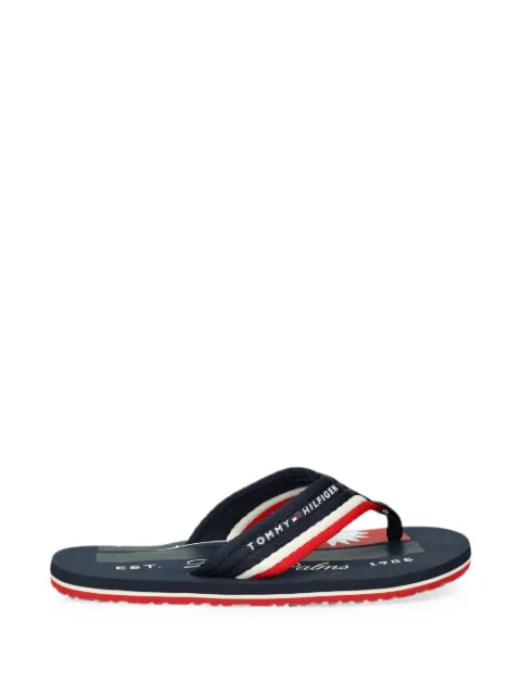 Tommy Hilfiger logo-print flip-flops
