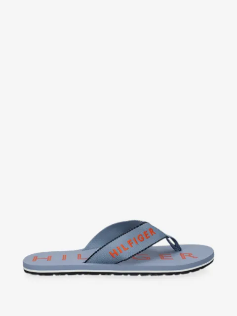 Tommy Hilfiger logo-embroidery flip-flops