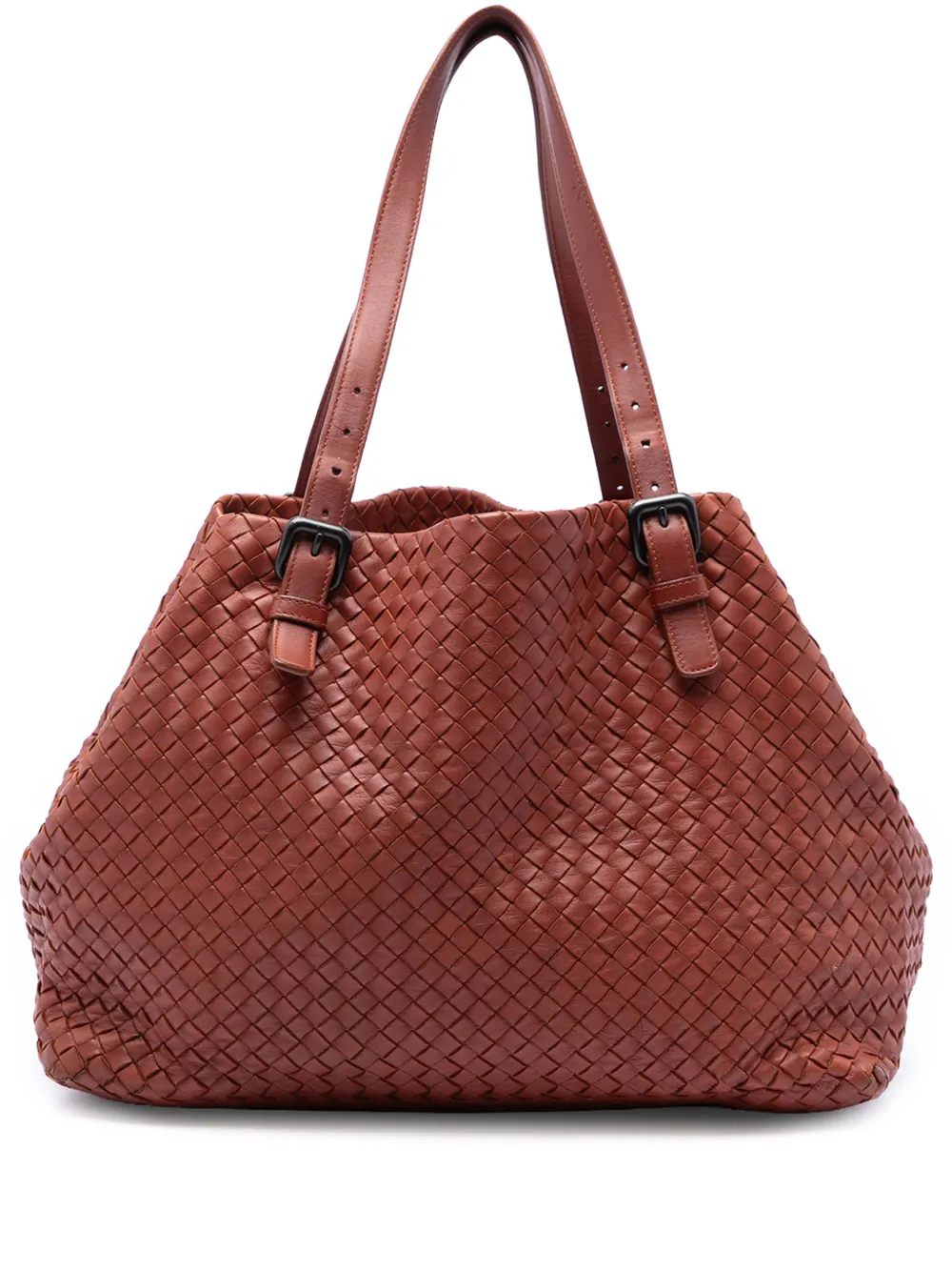 Bottega Veneta Pre-Owned 2011 Large Nappa Intrecciato Cesta tote bag - Rot