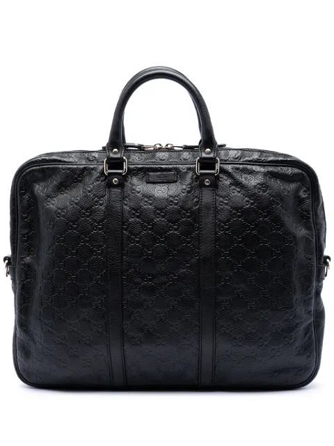 Gucci Pre-Owned 2016-2026 Guccissima business bag