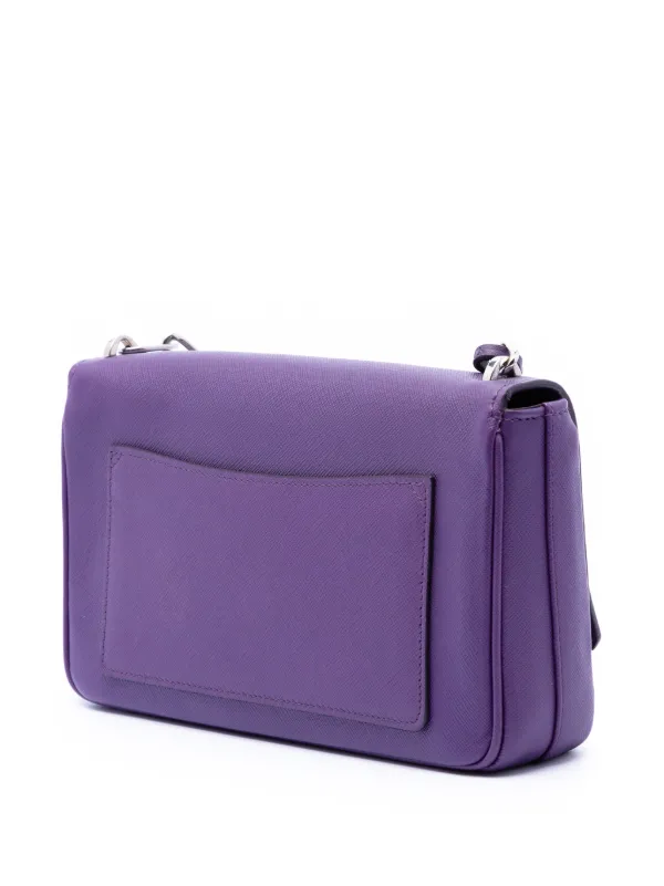 Prada Pre-Owned 2021-2026 Saffiano Sound Lock Crossbody Bag
