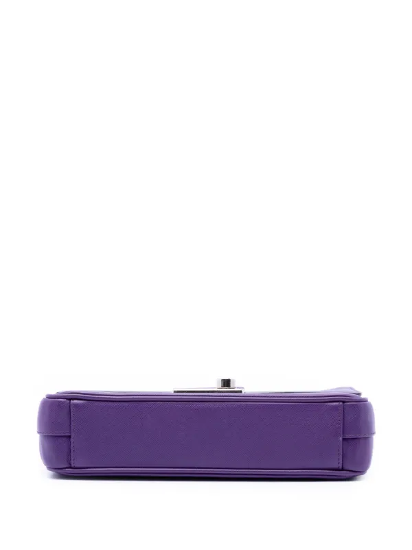 Prada Pre-Owned 2021-2026 Saffiano Sound Lock Crossbody Bag