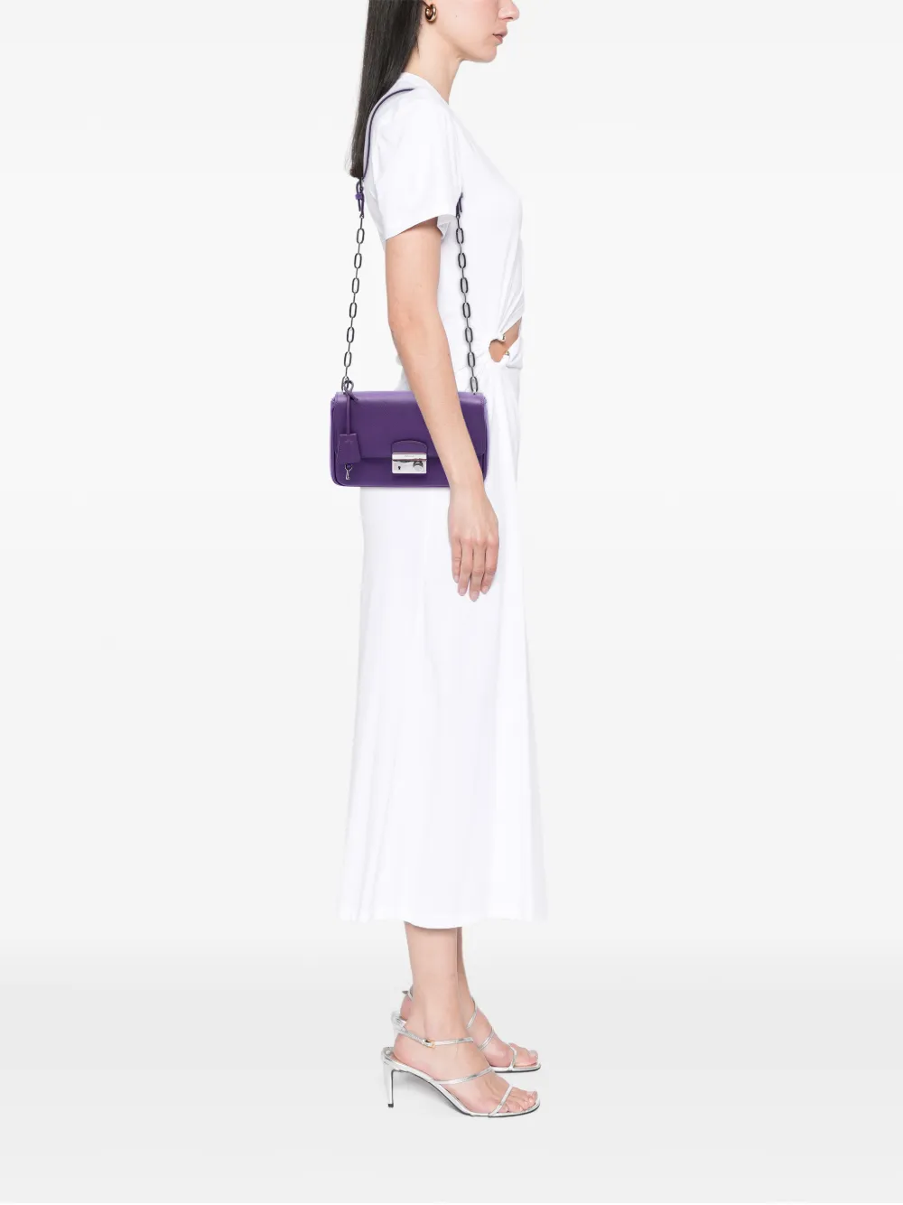 Prada Pre-Owned 2021-2026 Saffiano Sound Lock Crossbody Bag