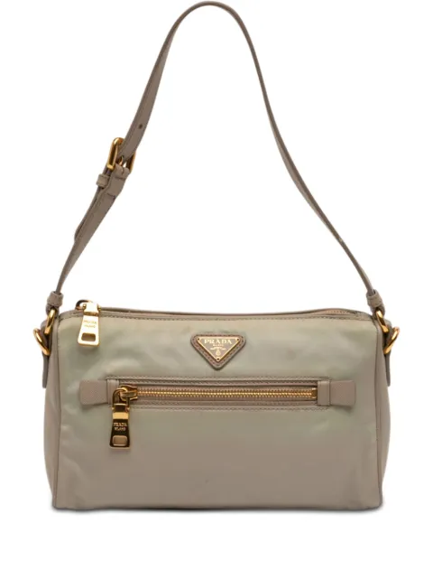 Prada Pre-Owned bolsa de hombro Saffiano Trimmed Tessuto Pocket 2000-2013