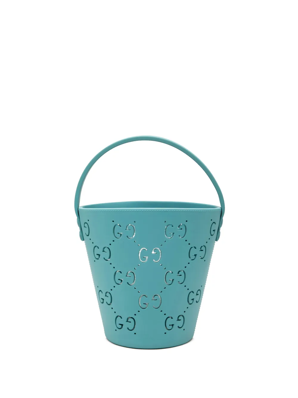 Gucci Pre-Owned 2016-2026 Kids GG Rubber bucket bag - Blu