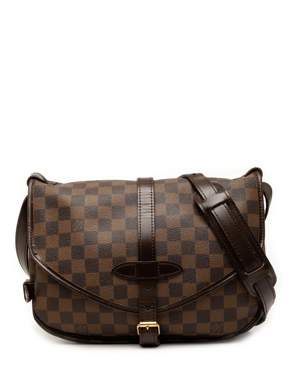Louis Vuitton Pre-Owned 2008 Damier Ebene Saumur 30 crossbody bag - Marrone