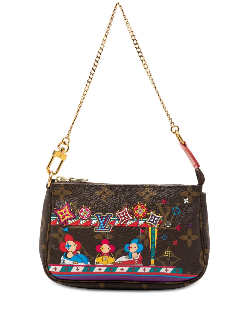Louis Vuitton Pre-Owned 2020 Monogram Vivienne Christmas Mini Pochette Accessoires shoulder bag - Marrone