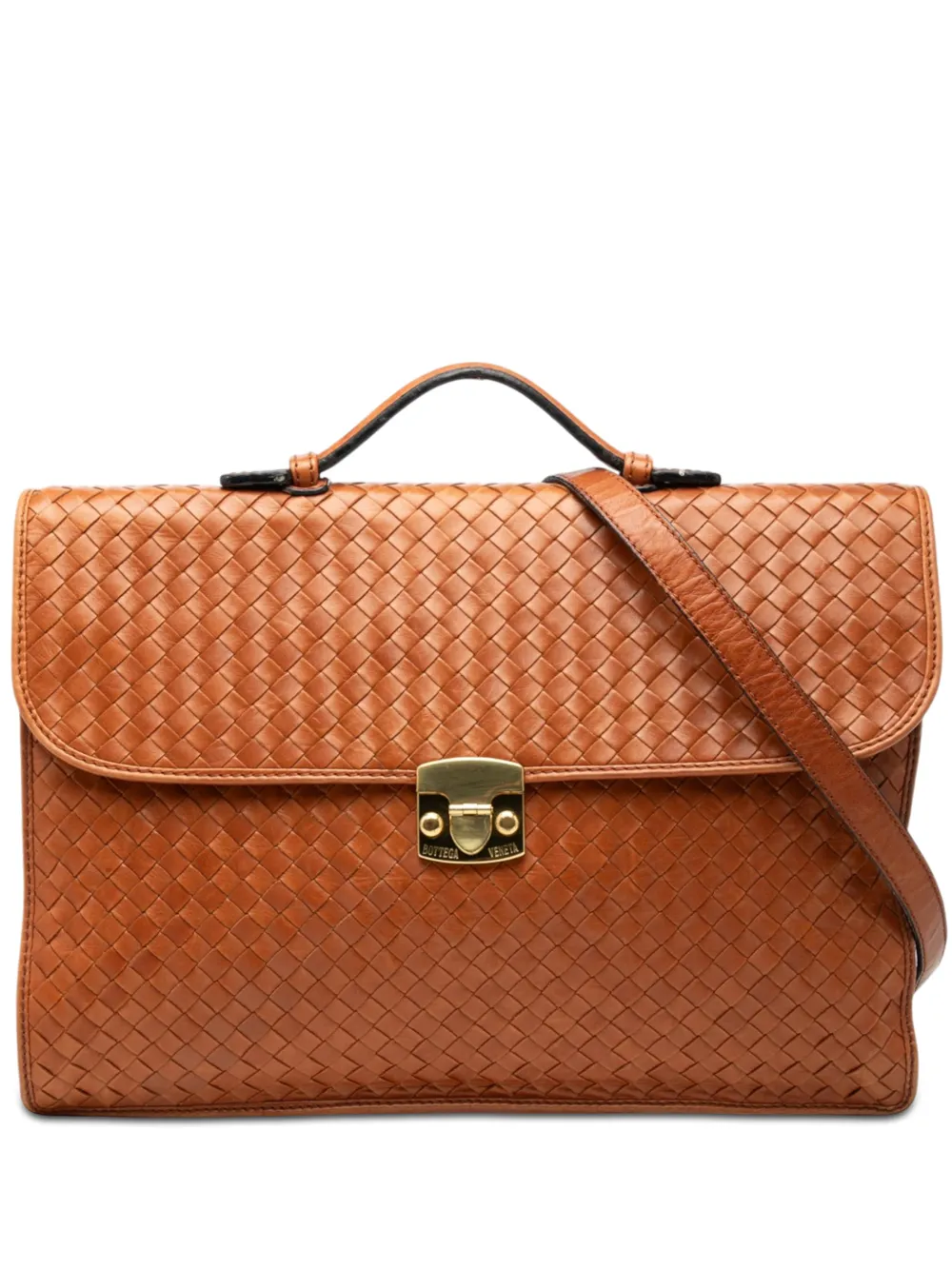 Bottega Veneta Pre-Owned 20th Century Nappa Intrecciato Briefcase business bag - Braun