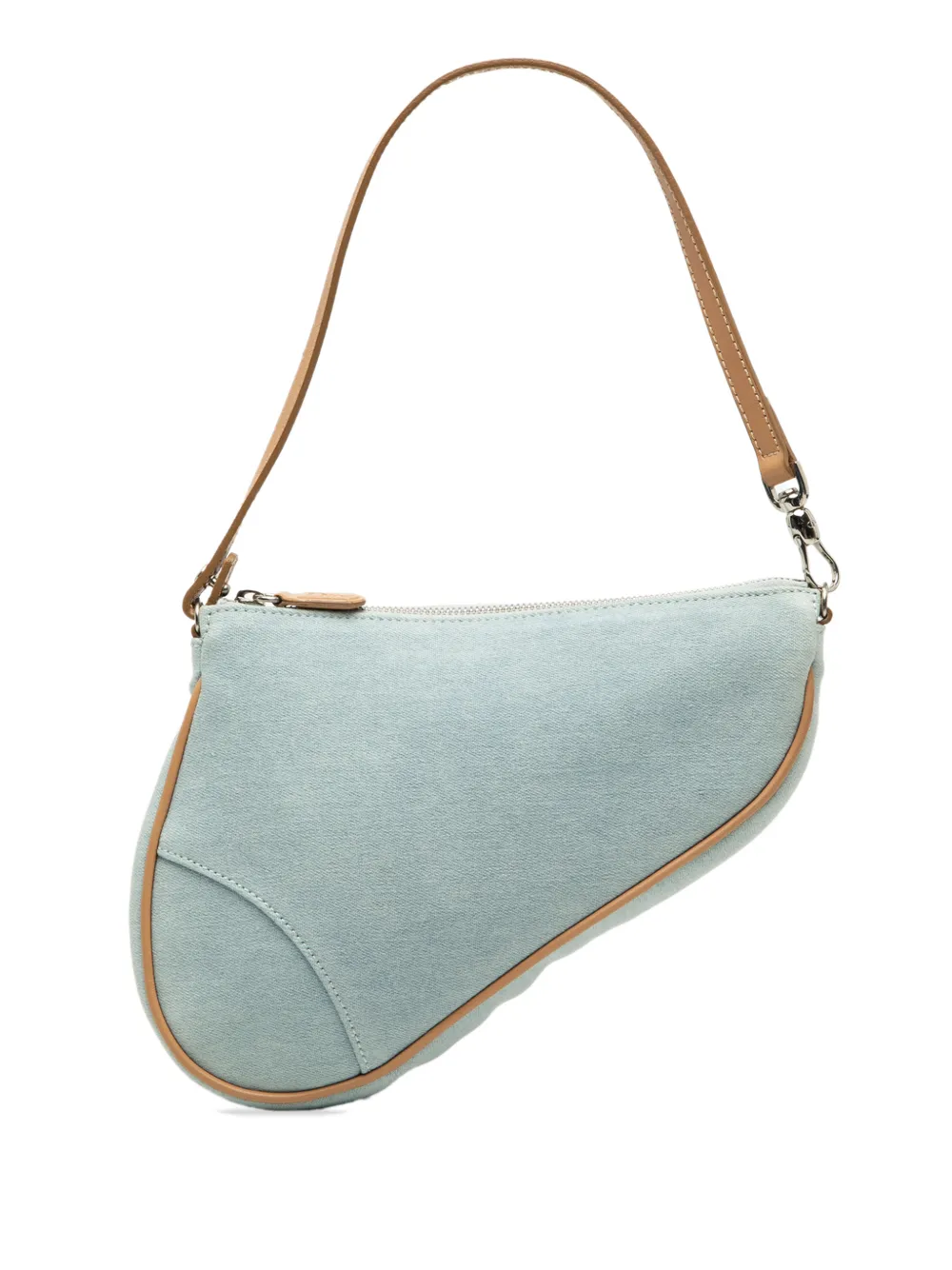 Christian Dior Pre-Owned 2002 Mini Denim Saddle Pochette shoulder bag - Blue
