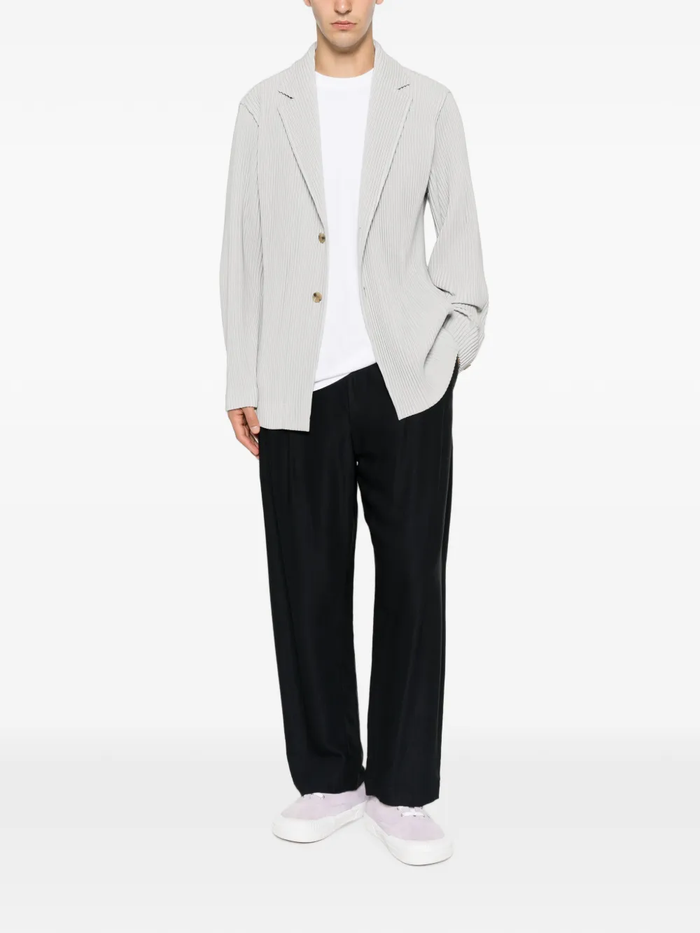 Homme Plissé Issey Miyake Jack met lange mouwen Grijs