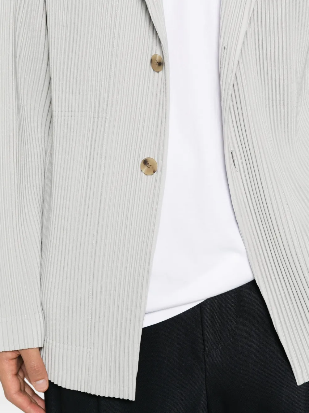 Homme Plissé Issey Miyake Jack met lange mouwen Grijs
