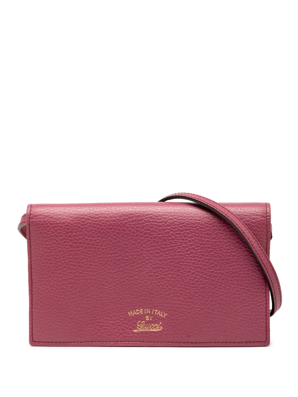Gucci Pre-Owned 2000-2015 Dollar Calfskin Swing Wallet On Strap crossbody bag - Pink