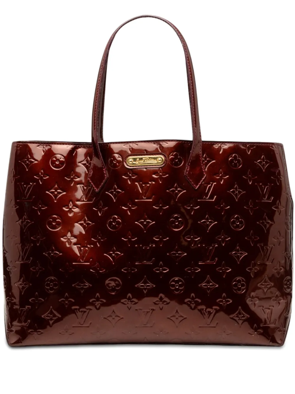 Louis Vuitton Pre-Owned 2010 Monogram Vernis Wilshire MM tote bag - Rosso