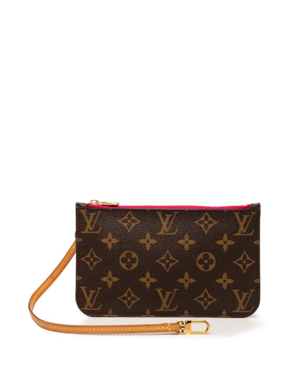 Louis Vuitton Pre-Owned 2017 Monogram Neverfull Pochette PM pouch - Braun
