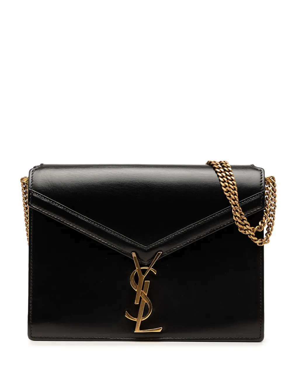 Saint Laurent Pre-Owned 2010-2026 Smooth Calfskin Monogram Cassandra Clasp Bag shoulder bag - Nero