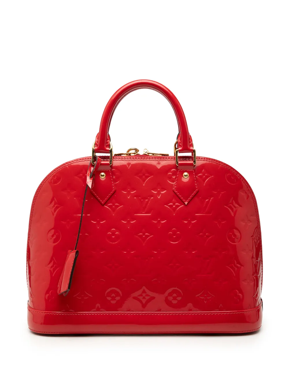 Louis Vuitton Pre-Owned 2014 Monogram Vernis Alma PM handbag - Rosso
