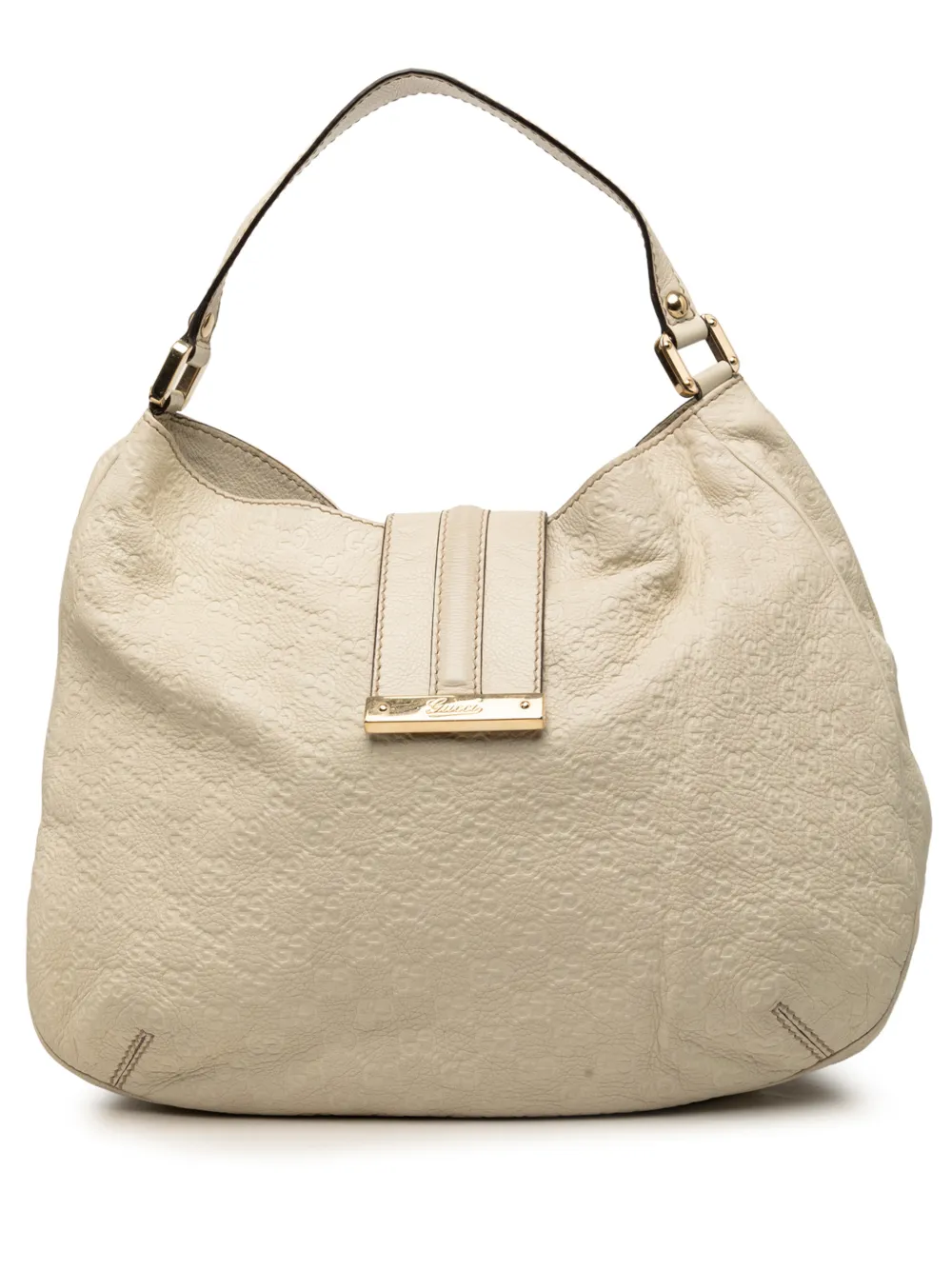 Gucci Pre-Owned 2000-2015 Large Guccissima New Ladies hobo bag - Bianco