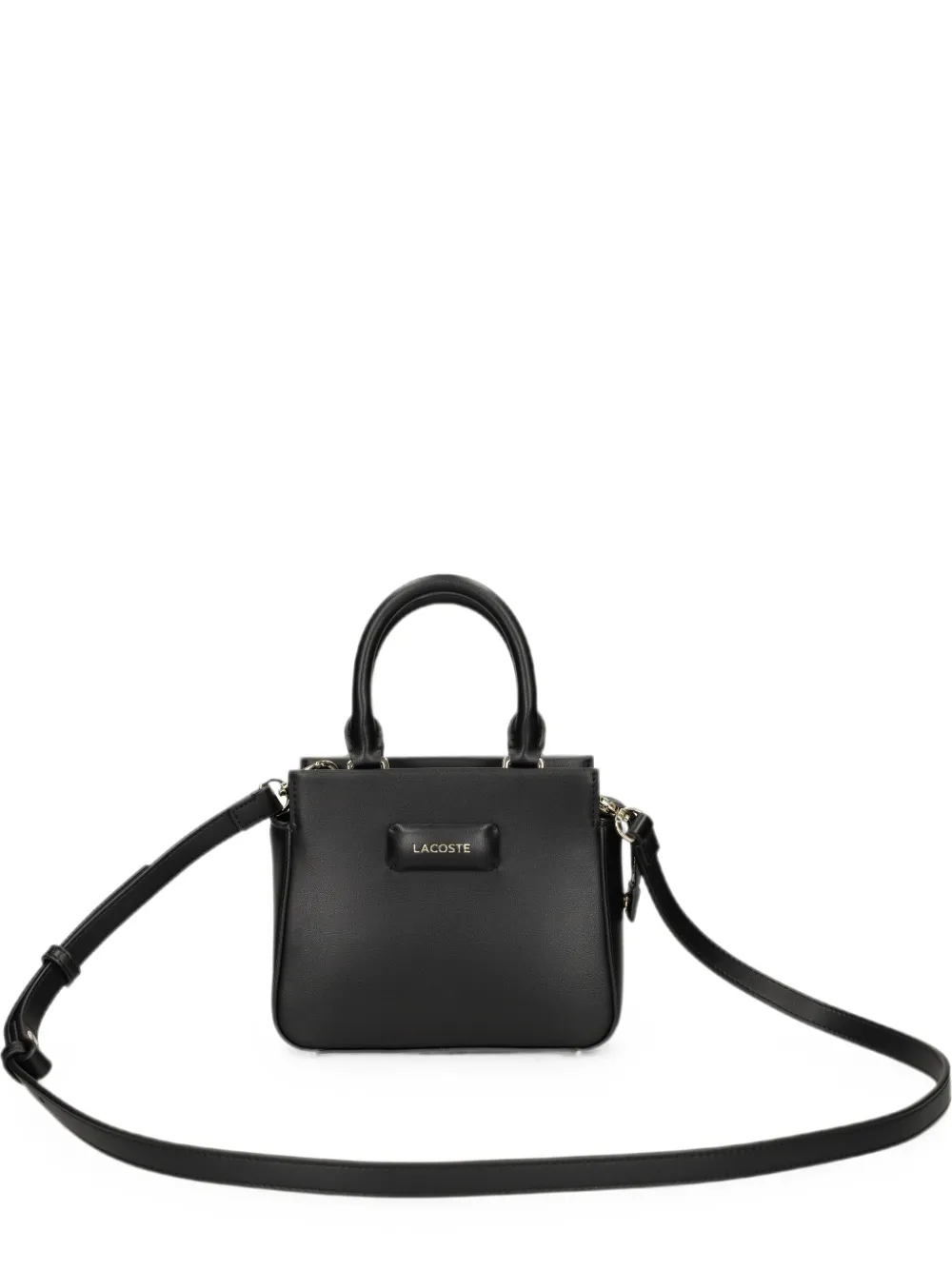 Lacoste logo-plaque tote bag - Nero