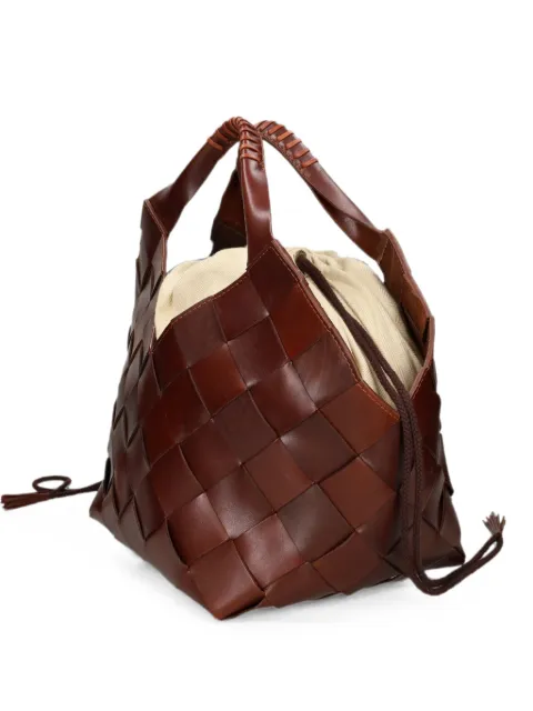 DRAGON DIFFUSION Botteghe woven leather bucket bag