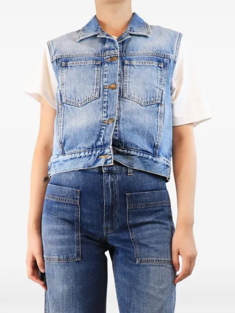ME+EM button-up denim vest