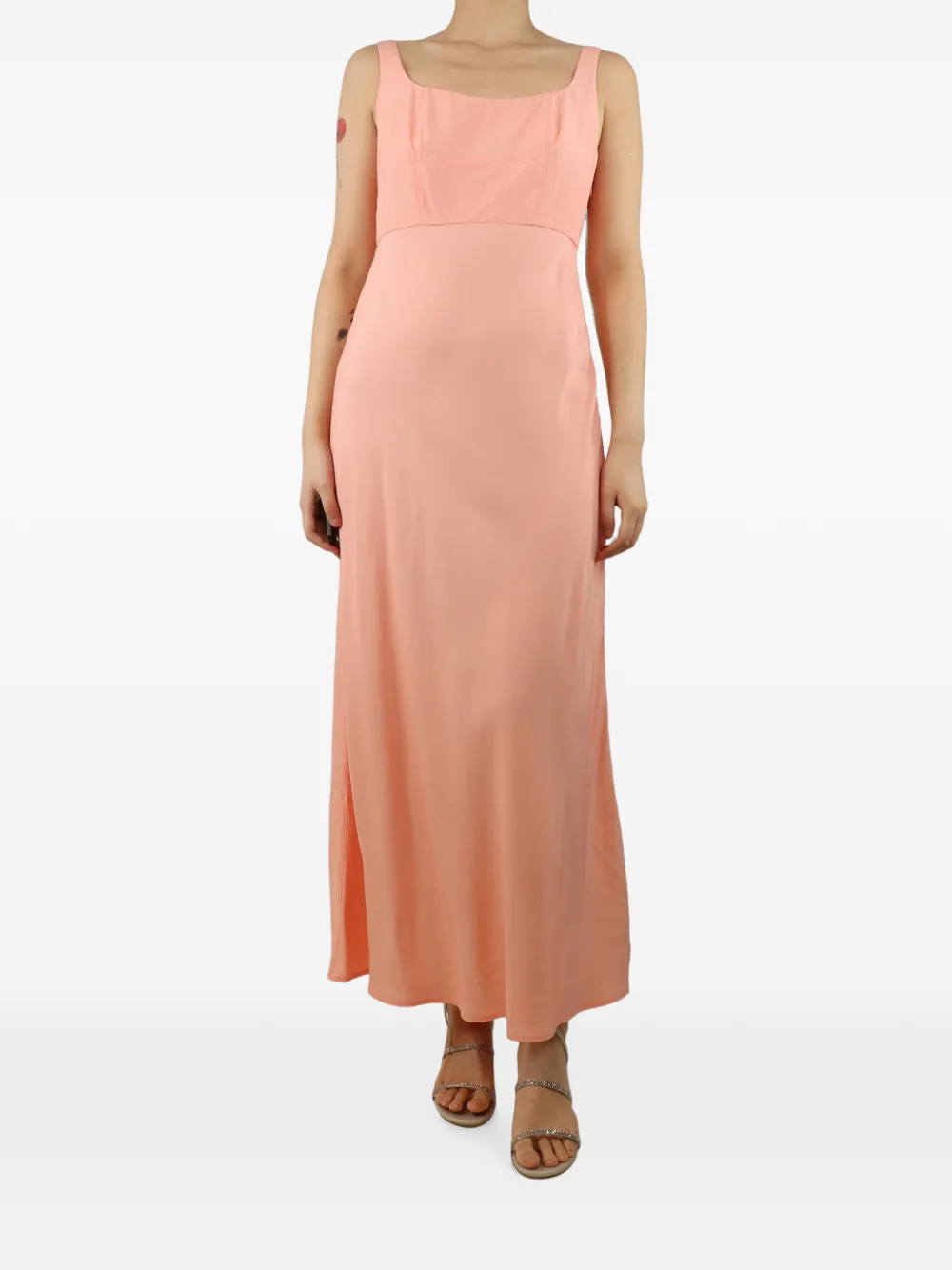 Rixo Abito midi con impunture - Rosa