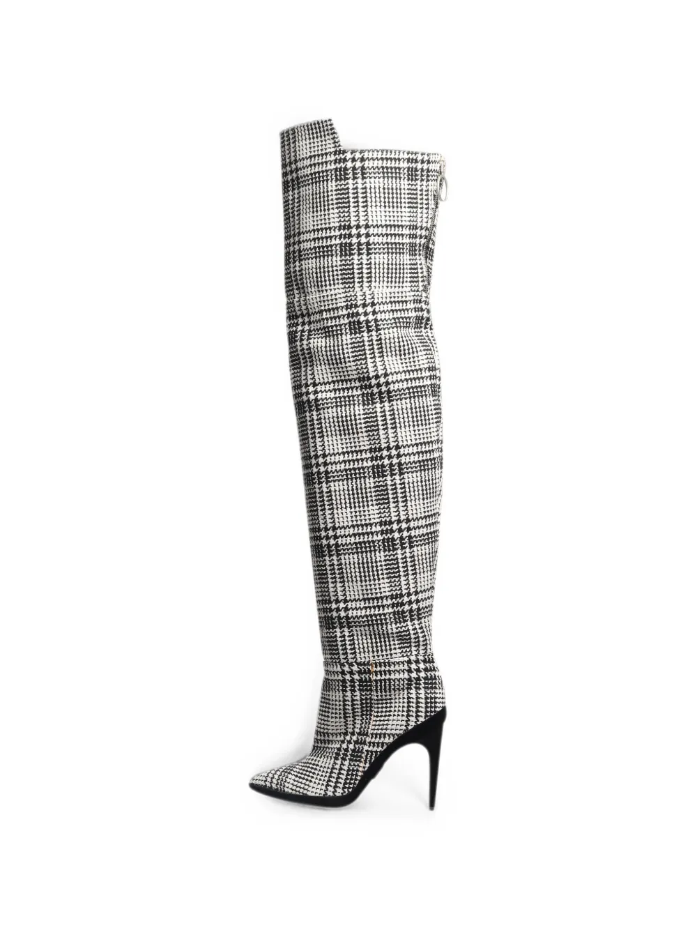 Off-White Pre-Owned Stiefel mit Schottenkaro - Schwarz