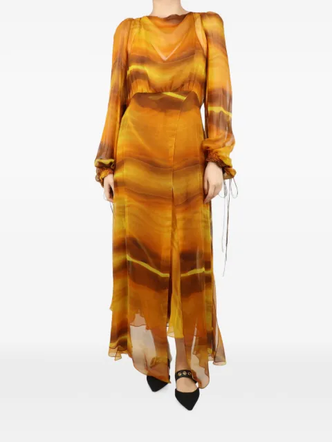 Petar Petrov Acalia abstract-print maxi dress