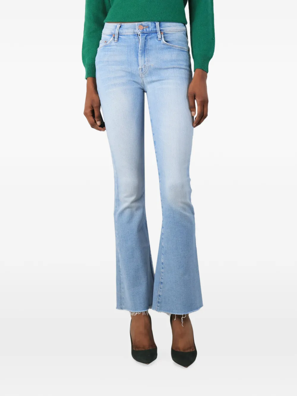 MOTHER whiskering-effect jeans - Blue