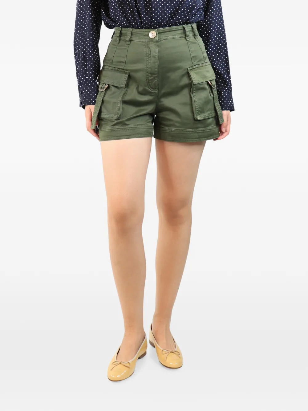 Balmain Pre-Owned Klassische Cargo-Shorts - Grün
