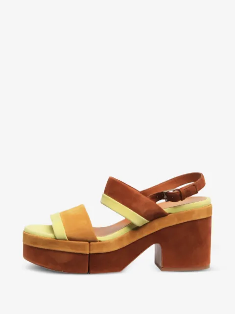 Clergerie suede platform sandals
