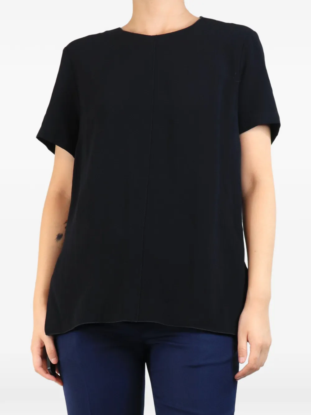 Proenza Schouler knot-detail crepe blouse - Black