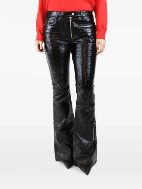 Courrèges Pre-Owned exposed-zip flared trousers
