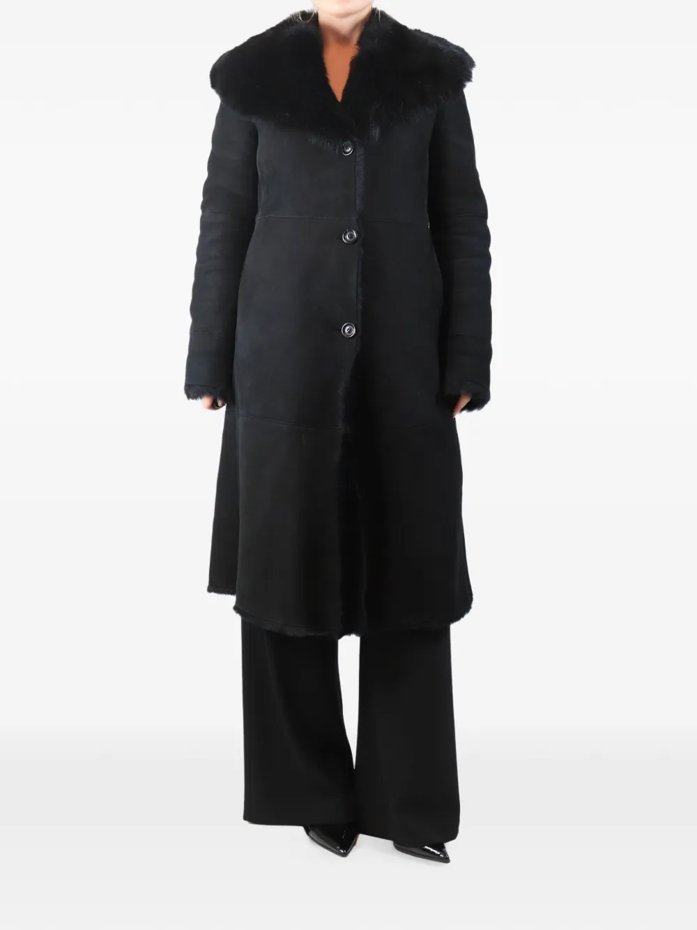 Fratelli Rossetti buttoned coat - Black