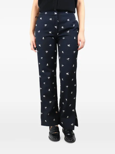 ERDEM floral jacquard trousers