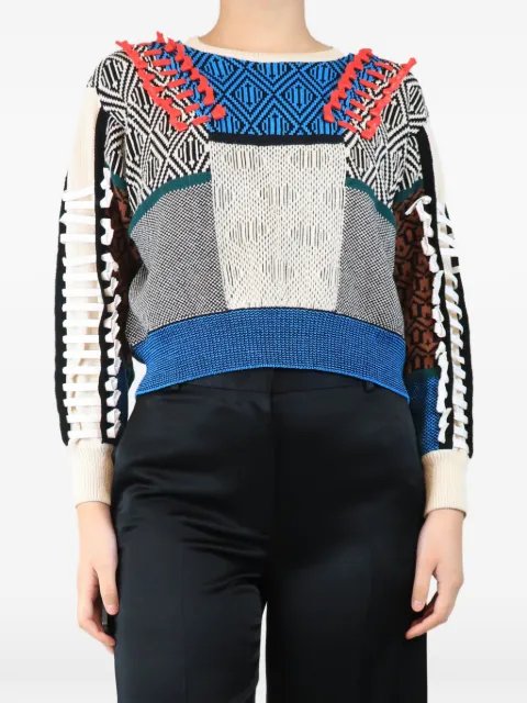 Toga abstract-knit sweater