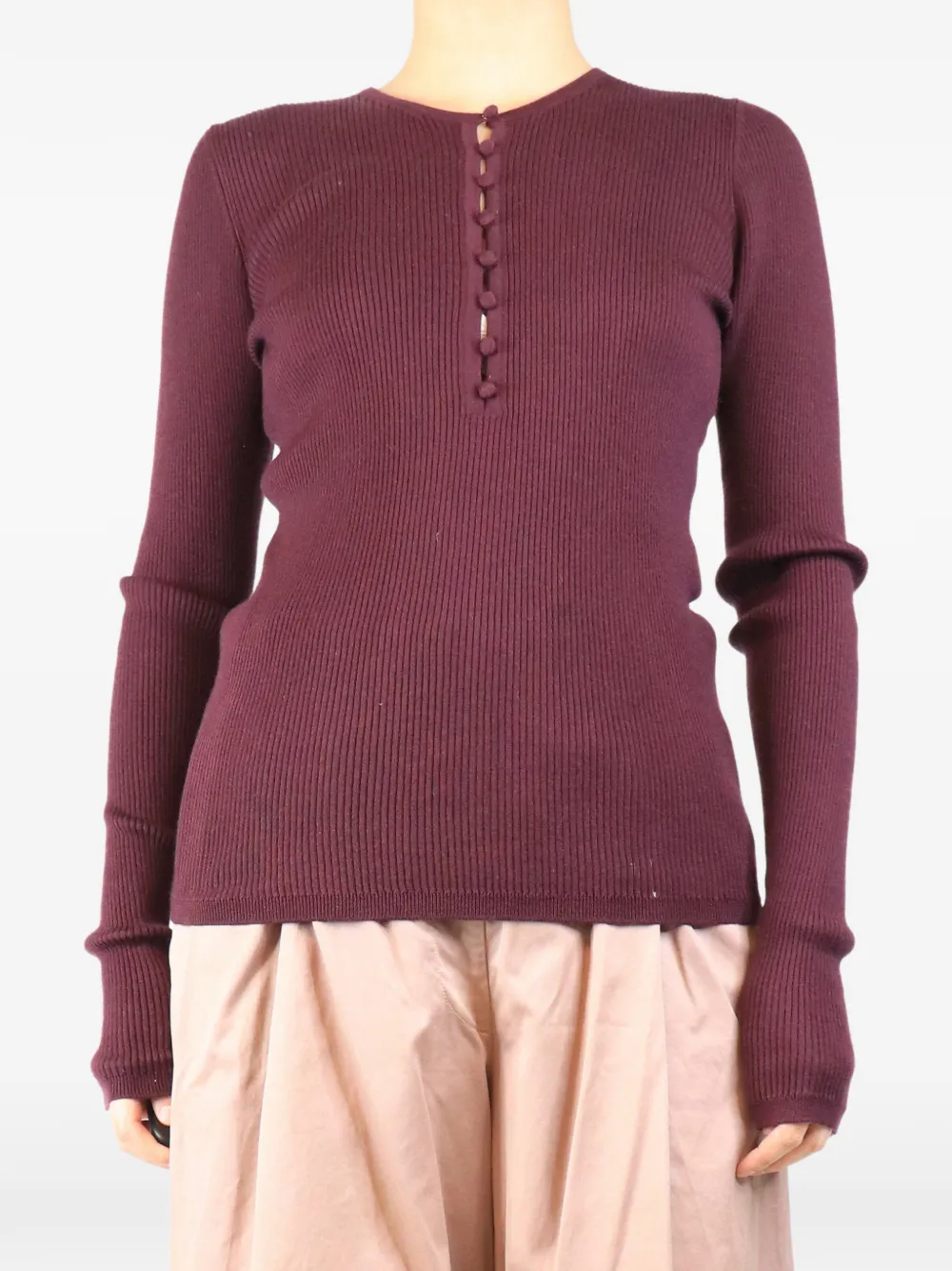 Gabriela Hearst ribbed-knit sweater - Purple