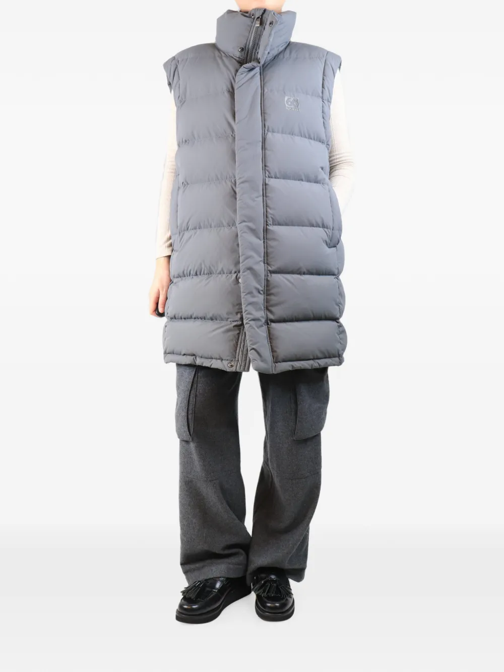 66 North gilet matelassé à coupe mi-longue - Gris