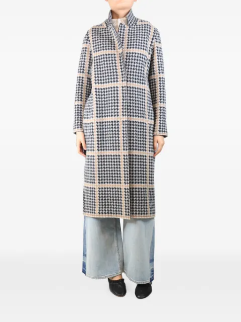 Bruno Manetti houndstooth-pattern coat