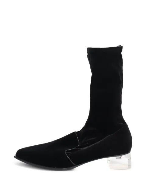 Giorgio Armani Pre-Owned velvet ankle boots
