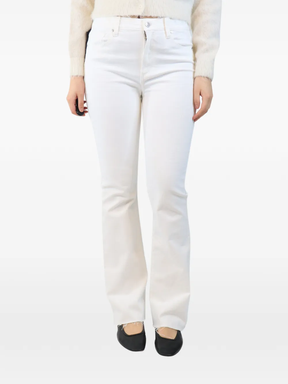 PAIGE Canyon raw-hem jeans - White