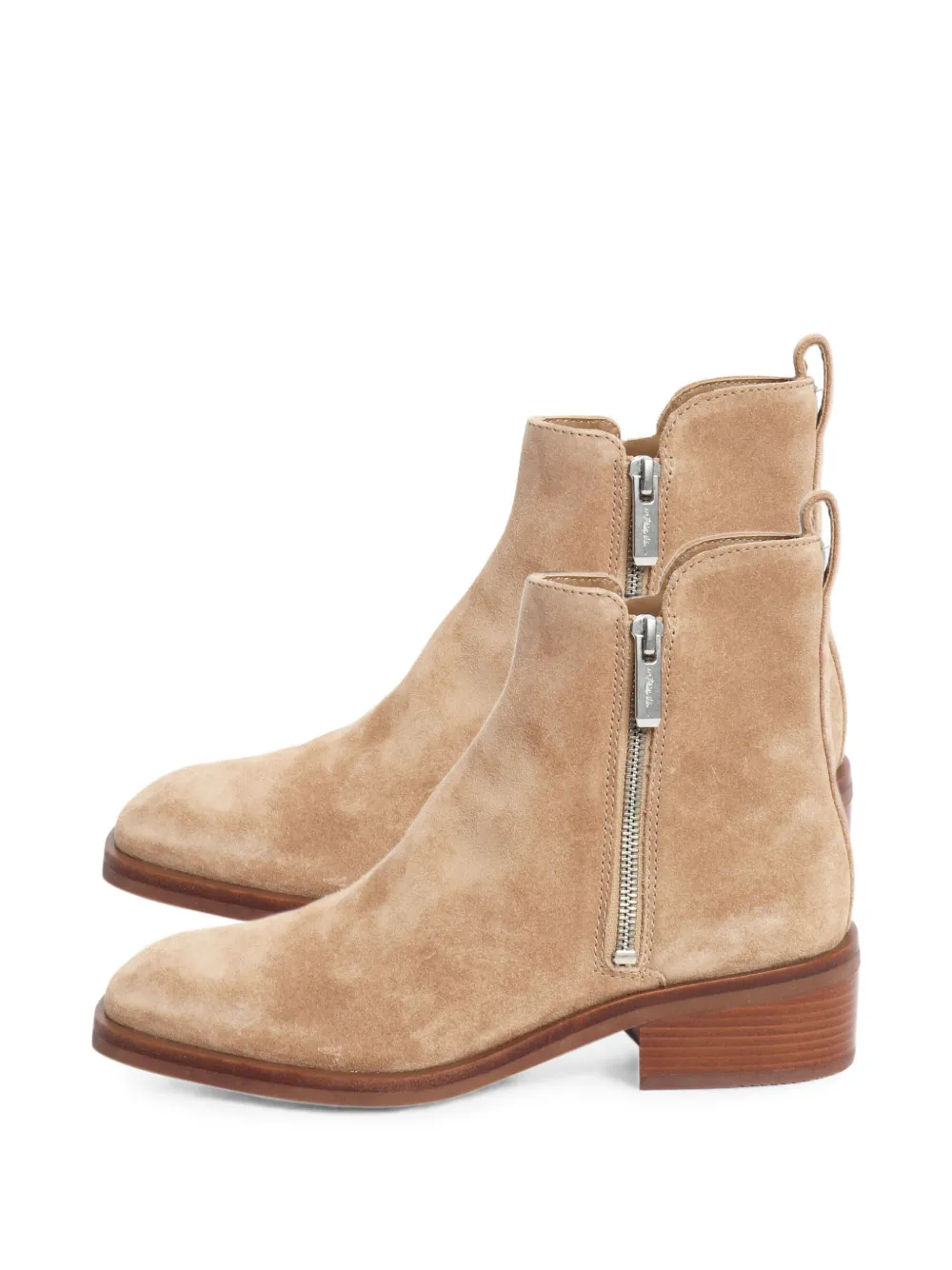 3.1 Phillip Lim Stiefeletten aus Wildleder - Nude