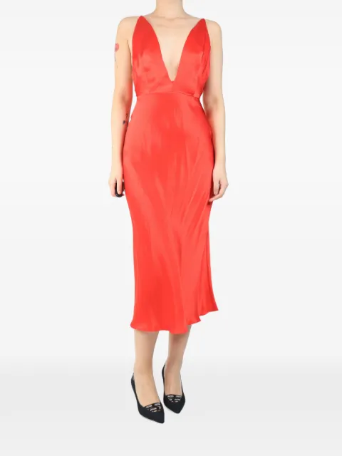 Materiel V-neck sleeveless midi dress