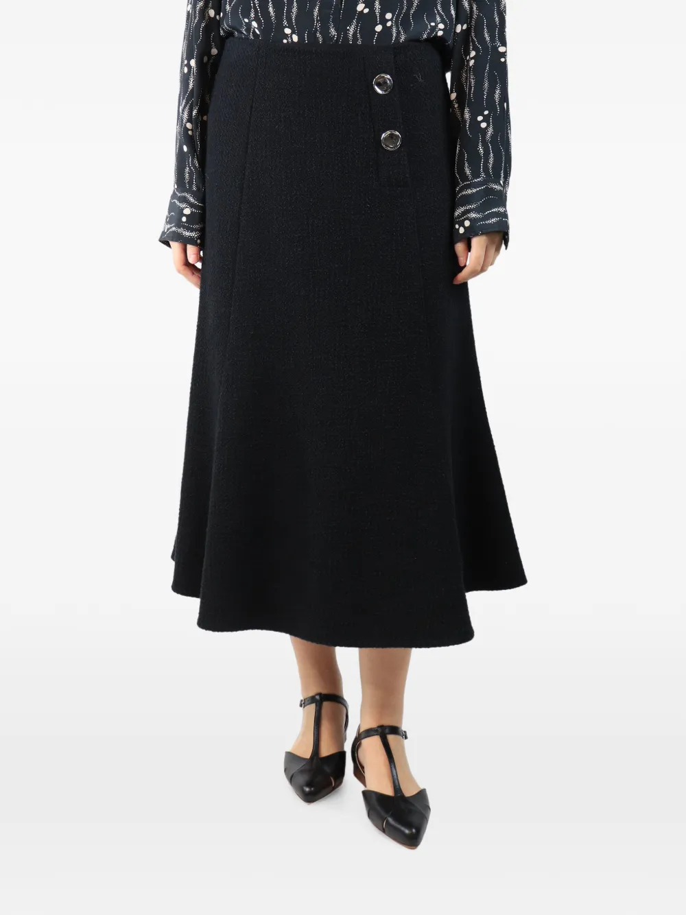 Jason Wu Gonna lunga con bottoni - Nero