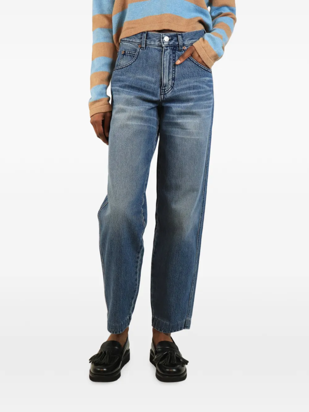 Victoria Beckham mid-wash jeans - Blue
