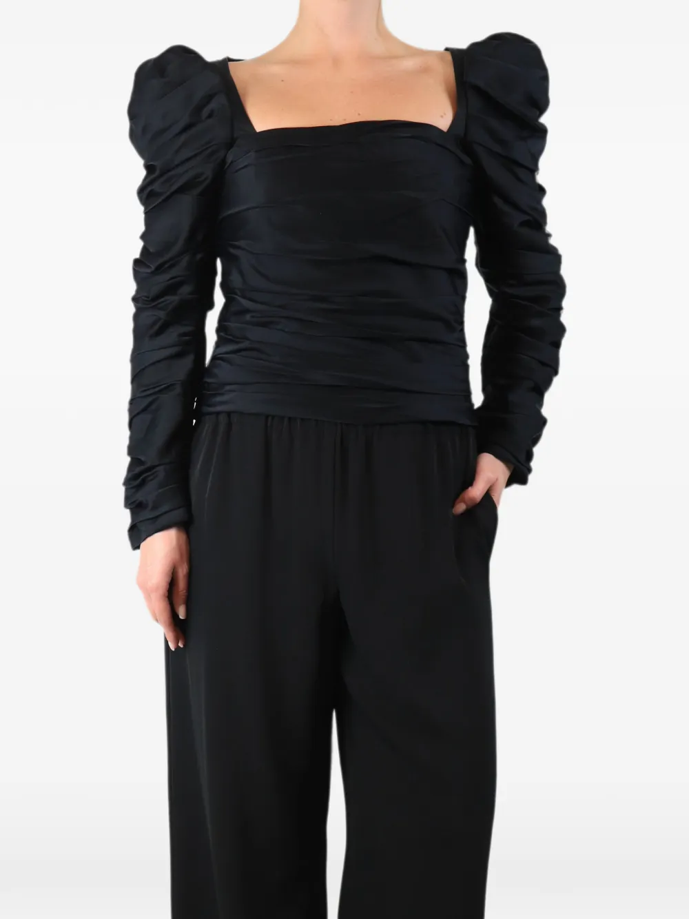 KHAITE Pre-Owned Bluse mit Raffungen - Schwarz