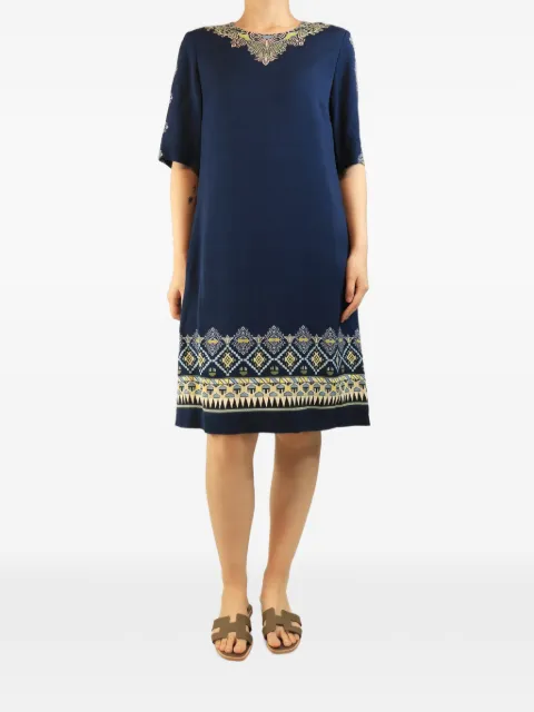 Etro Pre-Owned printed short-sleeved midi dress