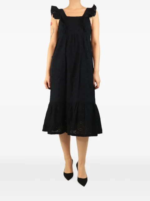 Ba&Sh broderie anglaise ruffled midi dress