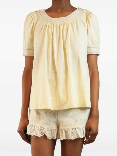 Chloé Vintage short-sleeved gathered top