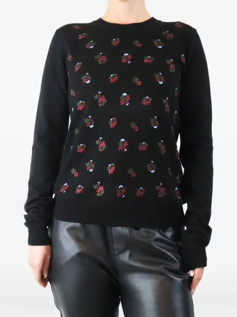 Mulberry Pre-Owned floral-embroidered sweater